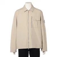 Stone Island 25SS Cotton Jacket XL Men's Beige K1S151200007 Zip up