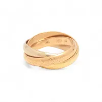 カルティエ トリニティ リング 750(YG×PG×WG) 8.2g 53 A4011544｜中古