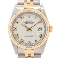 ロレックス デイトジャスト 116233 SS×YG AT ブラックサンビーム文字盤