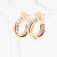 カルティエ トリニティ ピアス 750(YG×PG×WG) 5.0g A4012093｜中古