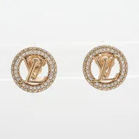 ルイヴィトン M00607 ナノグラムプラネットLV ロゴ ピアス イヤリング SALE]ヴィトン Vuitton レア ピアスナノグラム プラネット LV