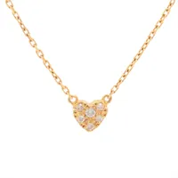 アガット オパール ダイヤ ネックレス K18(YG) 1.5g トップブランド