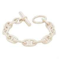 エルメス シェーヌダンクルGM ブレスレット 13コマ 925 73.5g シルバー