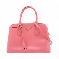 プラダ サフィアーノキュイール 2WAYハンドバッグ ピンク A2911382
