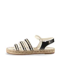 シャネル ココマーク 23P レザー×スエード ミュール 36C