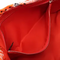 エルメス フールビ25 シルク ポーチ オレンジ シルバー金具 X:2016年