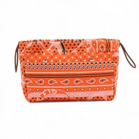 エルメス　ヨッティングPM　フラットポーチ　キャンバス　オレンジ　小物入れ エルメス HERMES フラットポーチ ヨッティングPM オレンジ 小物