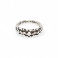 Chrome Hearts Baby classic Floral Cross Ring 925 6.0g No. 14