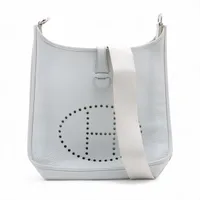 エルメス エヴリン1 33 GM トリヨンクレマンス ブルーペール シルバー金具 □F:2002年