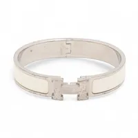 エルメス Hバングル クリッククラックPM バングル GP シルバー