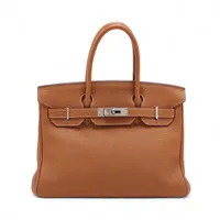 エルメス バーキン30 ルトゥルネ トゴ ゴールド シルバー金具 □L:2008年