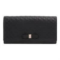 グッチ ダブルG ロングウォレット レザー 長財布 ブラック