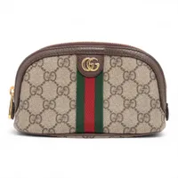 グッチ GGスプリーム PVC×レザー iPhoneケース ベージュ 760184