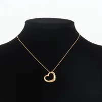 ティファニー オープンハート ネックレス 750(YG)×18K(YG) 5.2g