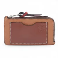 ロエベ リピートアナグラム レザー フラグメントケース ベージュ