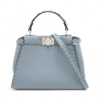 【極美品】フェンディ プチトゥージュール 2way レザー ネイビー系 フェンディ ハンドバッグ プチトゥージュール ブルー 2Wayバッグ