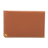 エルメス Hセリエ シェブルミゾル カードケース ブラック×オレンジ B