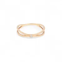 テンダーロイン ホースシュー リング 8K 22.4g ダイヤ A2554433｜中古