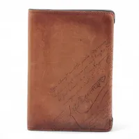 ベルルッティ カリグラフィ レザー マネークリップ ブラウン A3303234