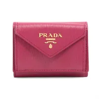プラダ サフィアーノメタル 1M0176 レザー コンパクトウォレット