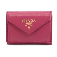 プラダ サフィアーノメタル 1M0176 レザー コンパクトウォレット