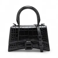 フェラガモ ヴァラリボン クロコ型押し 2WAYハンドバッグ