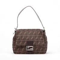 フェンディ ズッキーノ マンマバケット キャンバス×レザー