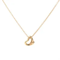 ティファニー オープンハート ネックレス 750(YG) 5.5g A2719250