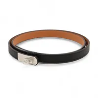 エルメス ケリー K:2025 ベルト レザー ブラック×ブラウン A4016749