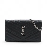 交渉中サンローランパリ　ウォレットチェーン　saintlaurentparis SAINT LAURENT PARIS】サンローランパリ『チェーン付 二つ折り短