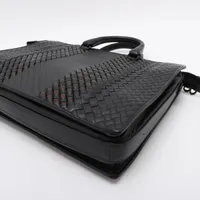 ボッテガヴェネタ イントレチャート レザー 2WAYビジネスバッグ