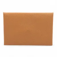 エルメス Hセリエ シェブルミゾル カードケース ブラック×オレンジ