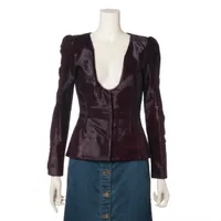 リックオウエンス レザー レザージャケット IT38 レディース ベージュ