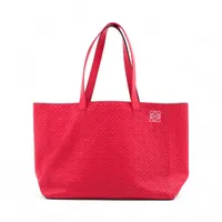 ロエベ バスケットラージ ラフィア×レザー カゴバッグ ブラウン ケン