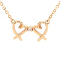 【ティファニー】フルールドリス　キーバーネックレス　750YG ネックレス Tiffany&Co. フルールドリス キーバーペンダント ネックレス ダイヤ