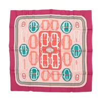 エルメス スカーフ カシミヤ×シルク カレH100 FERRY TALES フェリー