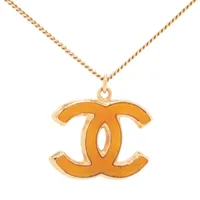 シャネル ロゴ ペンダント GP ゴールド ネックレス ZZ022233｜中古