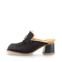 ミュウミュウ　ミュール　37 ミュウミュウ 24AW レザー ミュール 37 レディース ブラック スリッパ