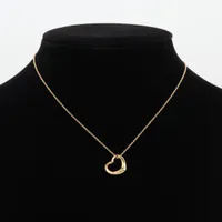 ティファニー オープンハート ネックレス 750(YG) 3.0g A4018423