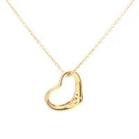 ティファニー トリプルハート ダイヤ ネックレス 750(YG) 4.2g