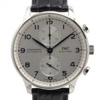 ブレゲ マリーン2 クロノグラフ 5827BB/12/5ZU WG×革 AT シルバー文字