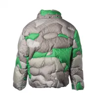 ヴィトン 23AW ナイロン ダウンジャケット 48 メンズ グリーン RM232 