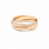 カルティエ トリニティ リング 750(YG×PG×WG) 5.1g 53 A4019714｜中古