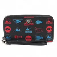 プラダ サフィアーノ レザー ロングウォレット ブラック