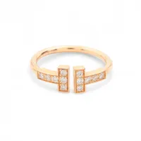 ティファニー Tワン ナロー リング 750(PG) 4.2g VP005294｜中古