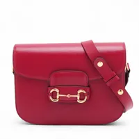 グッチ ホースビット レザー 2WAYショルダーバッグ ブラック 764339