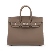 エルメス バーキン25 セリエ ヴォーエプソン エトゥープ シルバー金具 U:2022年