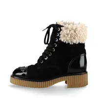 シャネル ココマーク 19A レザー ショートブーツ 39C レディース