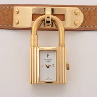 エルメス ケリーウォッチ GP×革 QZ シャンパン文字盤 A1910447｜中古
