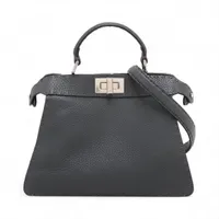 フェンディ ミニピーカブー セレリア レザー×パイソン 2WAY